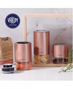 Korkmaz A5520-2 Stora Plus 3&#039;lü Saklama Seti Rose Gold