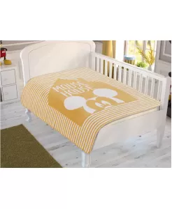 Taç 1500192811 Dh Mickey Mouse House Baby Lis. Pamuk  Battaniye