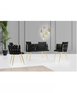 Nc Çınar Çay Seti Cc-2220 (2+1+1 Kmş: Siyah / Gold )