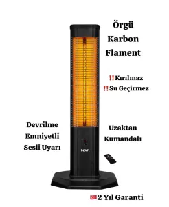 İnova Vezuv Kumandalı Karbon Isıtıcı 2000W