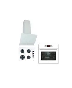 Teka Dijital Ankastre Set Beyaz ( HAK 627 WH + GBE 64002 KBC WH + ATV 60)