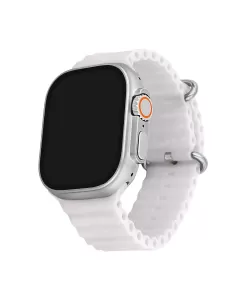 You Watch A8-a84pro You Silver &amp; White Silicon Unisex Kol Saati
