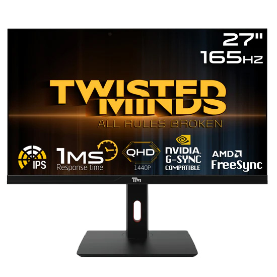 Twısted Mınds 27 Tm272qe Qhd 165hz 1ms Hdmı Dp Freesync/gsync Çerçevesiz Rgb Ips Gamıng Monitör