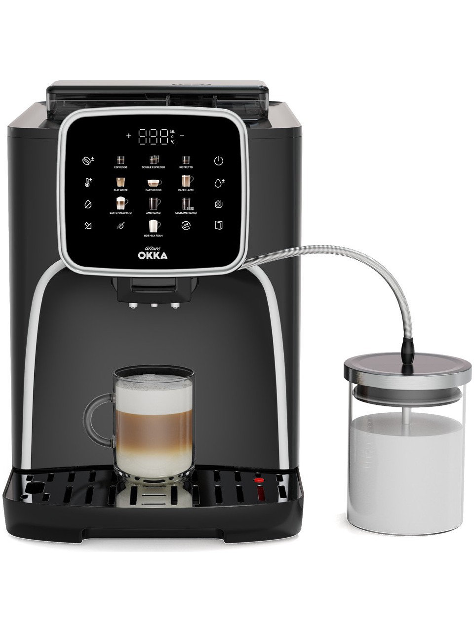 Arzum Ok0028-05 Okka Espresso Pro M Tam Otomatik Espresso Makinesi Krom