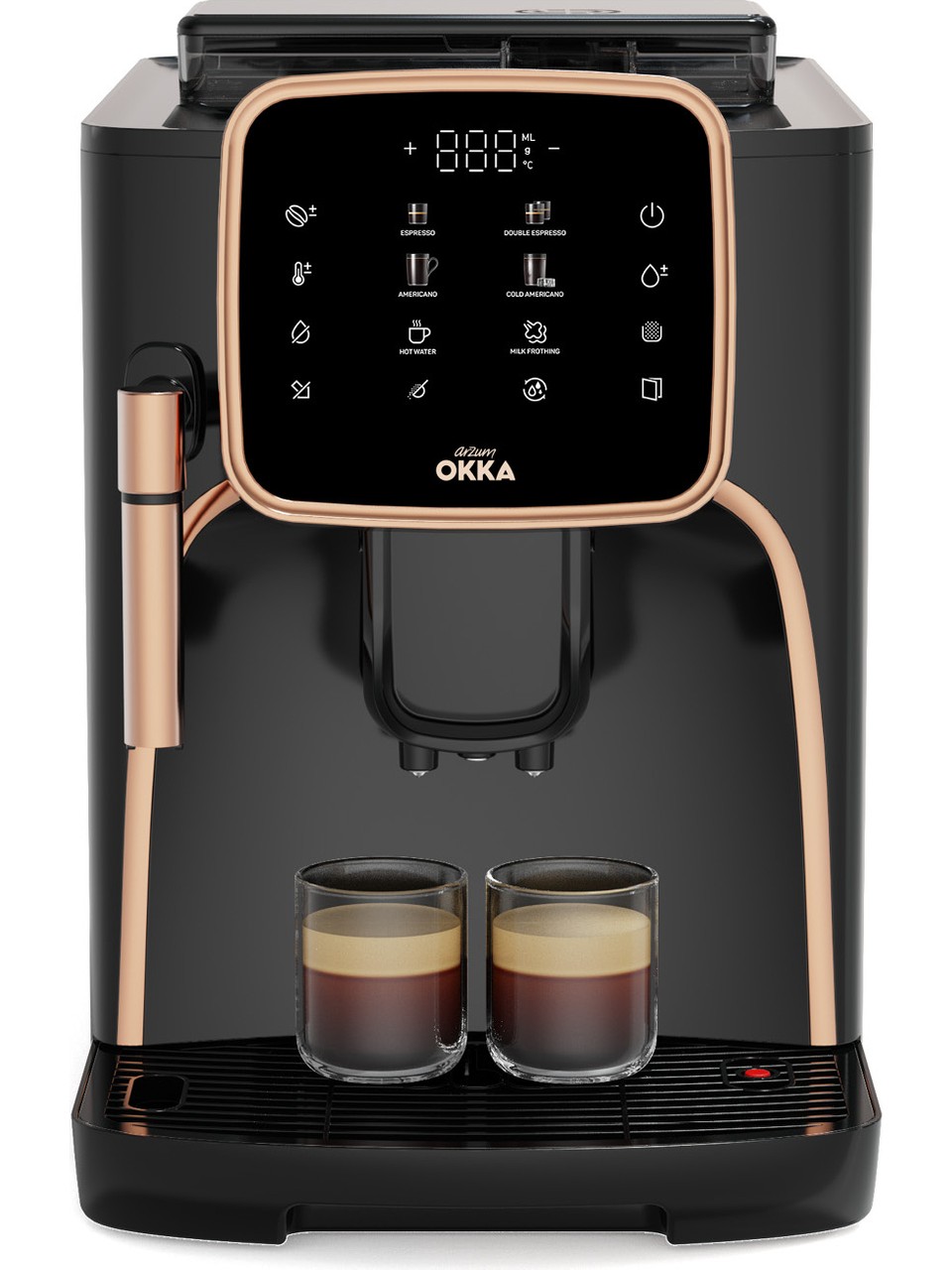 Arzum Ok0030-04 Okka Espresso Pro Tam Otomatik Espresso Makinesi Bakır