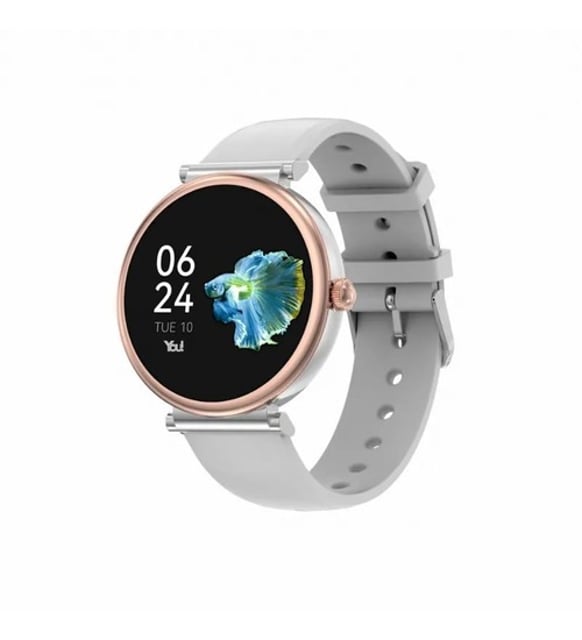 You Watch F15-yf152 You Smart Silver &amp; Gray Silicon Bayan Kol Saati