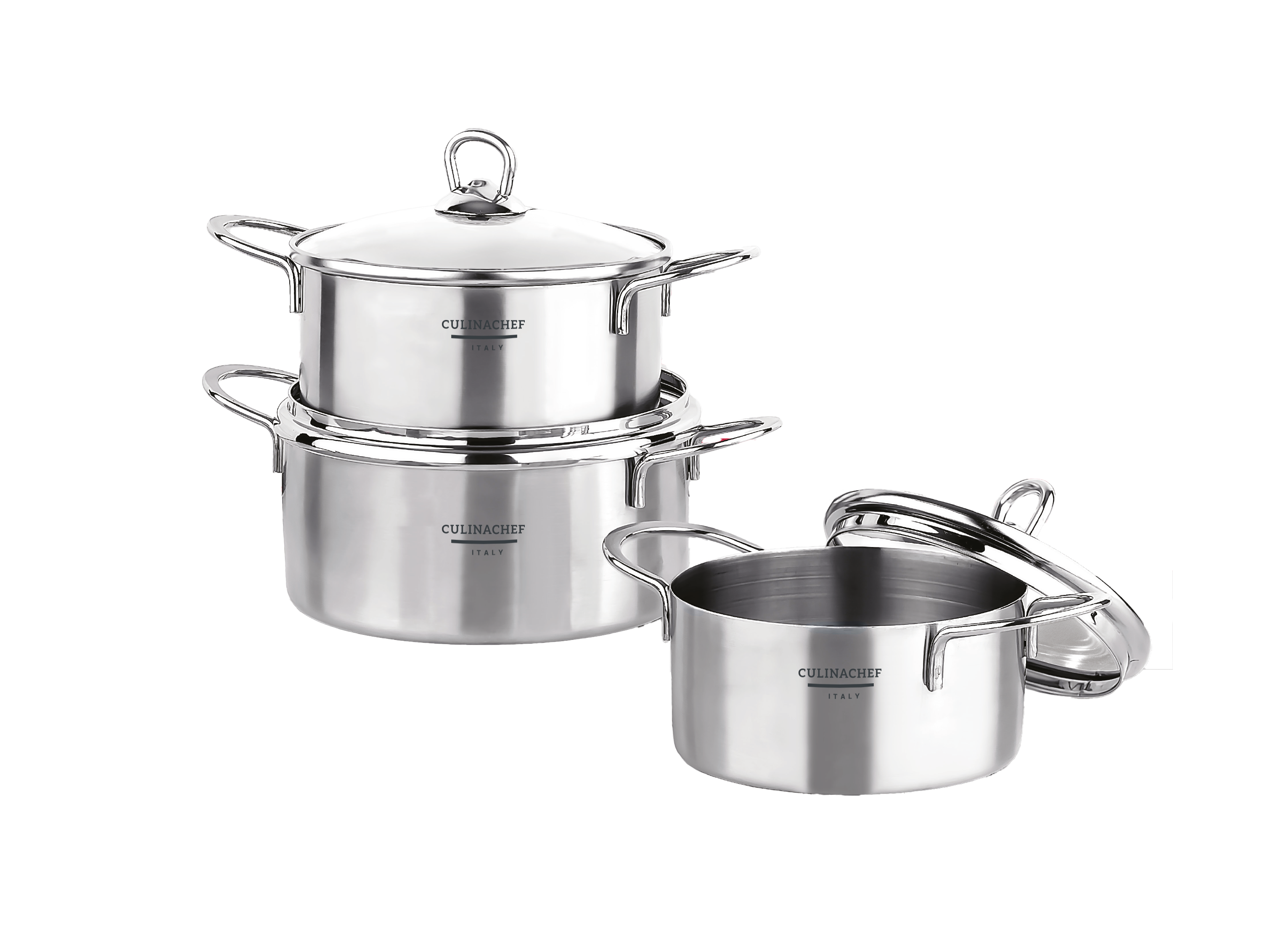 CULINACHEF 3 Lü Mini Tencere Seti
