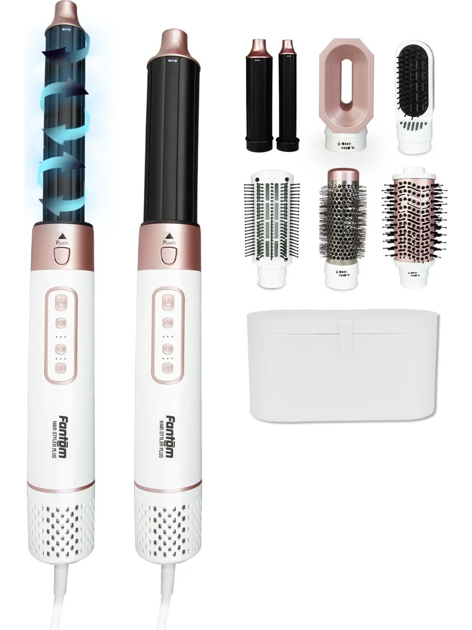 Fantom SK 1700 Hair Styler Plus  Saç Şekillendirme Seti Beyaz
