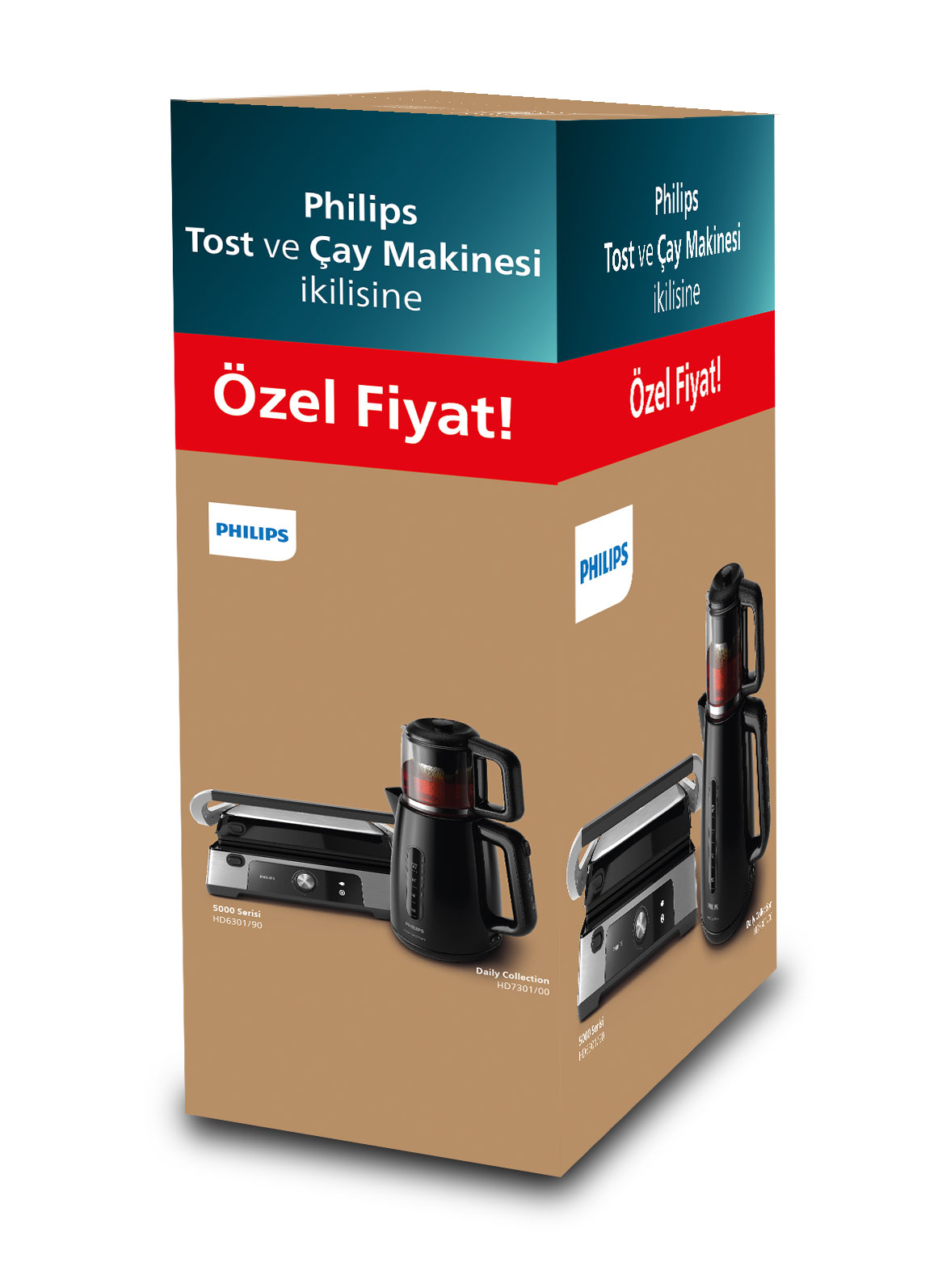 Philips Hd6301/90 Izgara Ve Tost Makinesi &amp; Hd7301/00 Çay Makinesi İkili Paket
