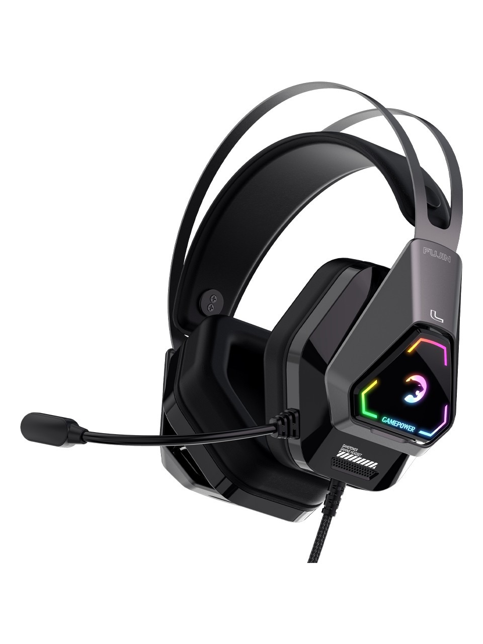 Gamepower Fujin RGB 7.1 USB Kablolu Kulak Üstü Oyuncu Kulaklığı