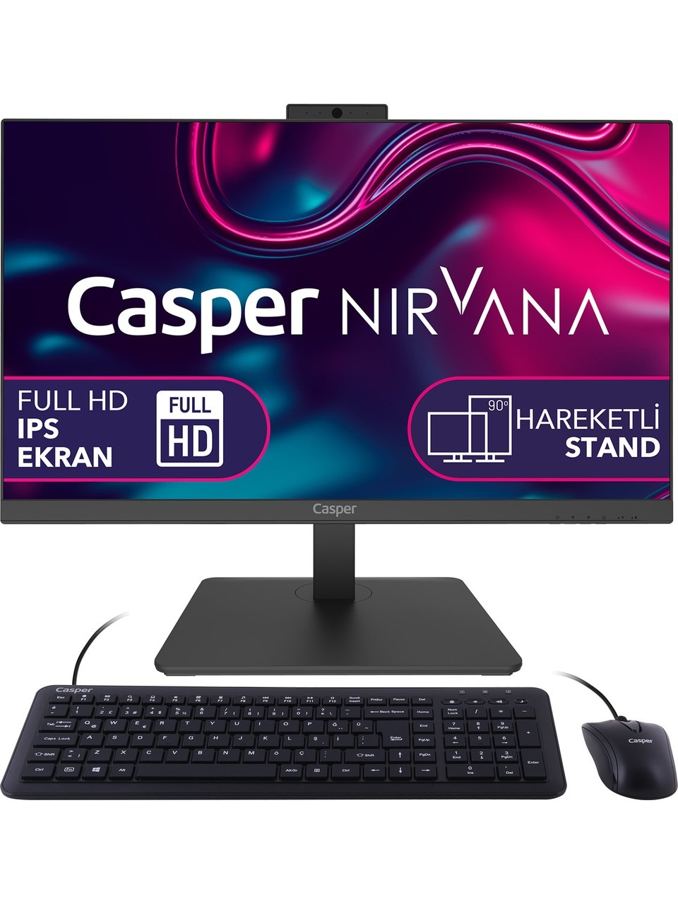 Casper Nirvana A90.1315-8d00x-v-s İ3- 1315u 8gb Ram 250 Gb Ssd 23,8&quot;  Fdos All İn One Pc