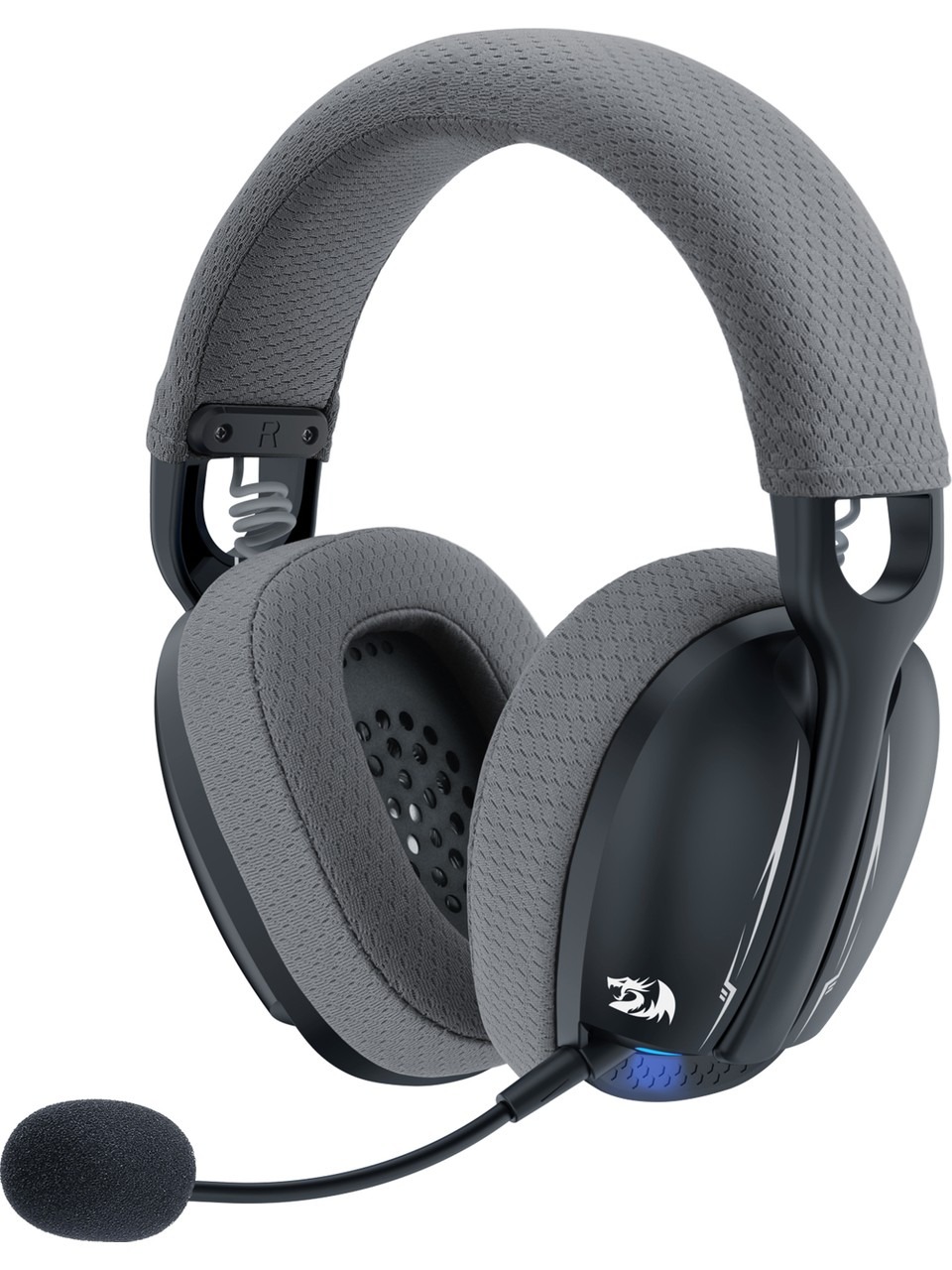 Redragon H878 Skuld Pro Trı-mode Kablosuz 7.1 Surround Aydınlatmalı Gamıng Kulaklık Sıyah-grı