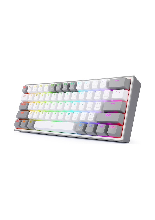 Redragon K617-rgb-wg Fızz Rgb Red Swıtch Kablolu Mekanık Gamıng Q Klavye Beyaz-grı