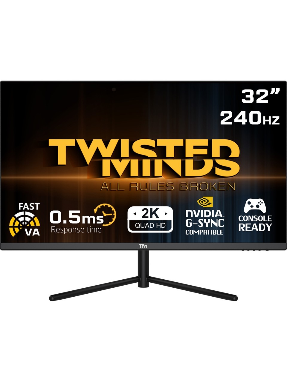 Twısted Mınds 32&quot; Tm32qhd240va Qhd 2k 240hz 0,5ms Hdmı Dp Hdr10 Gamıng Monitör